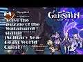 Solve the puzzle of the Watatsumi statue (Solitary Sea-Beast World Quest) | Genshin Impact