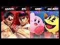 Super Smash Bros Ultimate Amiibo Fights – Kazuya & Co #327 Kazuya & Ryu vs Kirby & Pac Man