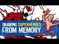 Draw Superheroes from Memory: Carnage, Spawn and Wonder Woman!