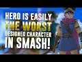Hero is easily the WORST designed character in smash!