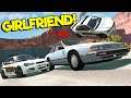 I Tried to Teach My Girlfriend How to Stop a Police Chase! (BeamNG Multiplayer Mod Crashes)