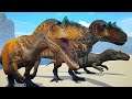 Imensa Família de Allosauro, Caça ao Shant! Atack do Tiranossauro! The Isle Realismo Dinossauros