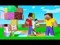 Minecraft, But Touch = RANDOM BLOCK! (lucky & unlucky)