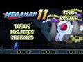 Megaman 11 (PC) - Todos Los Jefes (Dificultad SuperHéroe, Solo Buster, Sin Doble Mega, Sin Daño)