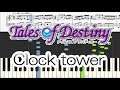 【Piano】Clock tower - テイルズオブデスティニー Tales of Destiny ピアノ 楽譜 score 初級 [Piano Tutorial](Synthesia)