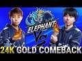 👉Pos 1 And 2 Cores From TEAM ELEPHANT Intensive Fights And Great 24k Gold Comeback - EURUS Vs SOMNUS