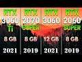 RTX 3060 Ti vs RTX 2070 SUPER vs RTX 3060 vs RTX 2060 SUPER | PC Gameplay Tested