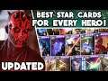 Battlefront 2 - BEST STAR CARDS for EVERY HERO & VILLAIN in ALL GAME MODES! (FINAL UPDATE)