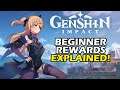 FREE STUFF FOR EVERYONE! - Genshin Impact New Player Rewards Guide Explained!