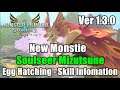 MHS 2 1.3.0 New Monstie Soulseer Mizutsune Full Gameplay - Egg Hatching - New Skill Infomation