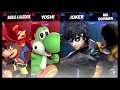Super Smash Bros Ultimate Amiibo Fights   Banjo Request #16 Banjo & Yoshi vs Joker & Sans