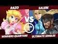 Thunder Smash 3 SSBU - FS Razo (Peach) VS MVG Salem (ZSS, Snake) Smash Ultimate Winners Quarters