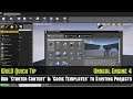 UE4 Quick Tip #03: Easily Add Starter Content & Game Templates Into Existing/Empty Project Tutorial