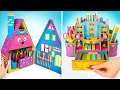 2 Colorful DIY Houses For Your Stationary