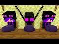 Monster School : ENDERMAN LIFE CHALLENGE - Minecraft Animation