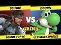 Smash Ultimate Tournament - SciFire (Snake) Vs. DCorn (Yoshi) The Grind 107 SSBU Losers Top 16