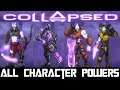 Collapsed : All playable character Intro & Power , Game like Dead cells