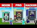 Minecraft NOOB vs PRO vs HACKER: EMERGENCY POP STATUE HOUSE BUILD CHALLENGE in Minecraft Animation