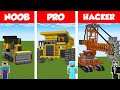 Minecraft NOOB vs PRO vs HACKER: EXCAVATOR HOUSE BUILD CHALLENGE in Minecraft / Animation