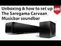 Saregama Carvaan musicbar soundbar Unboxing and setting up