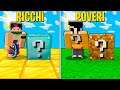 SFIDO I MIEI AMICI AI LUCKYBLOCK RICCO vs POVERO - Minecraft ITA