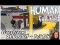 Baumeister Softi. 😂 Let's play together Human: Fall Flat [Live 1/5] [German/Deutsch]