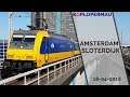 Een paar treinen op station Amsterdam Sloterdijk (hoge perrons) - 18 april 2018