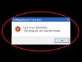 How To Fix CLR Error 80004005 - The Program Will Now Terminate In Windows