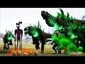 Invadimos Um Ninho de Black Godzillas e Roubamos + De 15 OVOS! Pai Indoraptor Ark Dinossauros