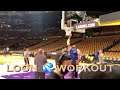 📺 Kevon Looney workout at Warriors morning shootaround before LA Lakers on Opening Night at Staples