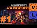 Minecraft Dungeons | Part 1 | Wrong Level and Wrong Difficulty | Let's Play Co-op