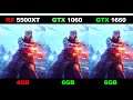 RX 5500XT vs GTX 1060 vs GTX 1660 - R5 3600 - Gaming Comparisons