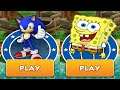 Sonic Dash vs SpongeBob: Sponge on the Run Android Gameplay