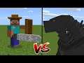 Steve VS Godzilla In Minecraft!