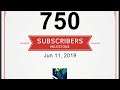 SWORD Milestone Thank You For 750 subs