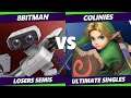 S@X 391 Online Losers Semis - 8BitMan (ROB) Vs. colinies (Young Link) Smash Ultimate - SSBU