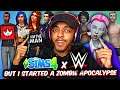 THE SIMS 4 WWE EDITION but I started a Zombie Apocalypse and this happened... (ft. VYBE)