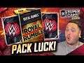 THIS PACK LUCK IS CRAZY!! FIRST ROYAL RUMBLE TIER PULLS! | WWE SuperCard S6