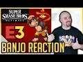 Banjo Kazooie - E3 Smash Bros Ultimate DLC Reveal - Live Reaction