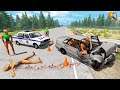 УШЁЛ ОТ ДПС НА ТОТ СВЕТ! ПОГОНЯ ПОЛИЦИИ ЗА ШКОЛЬНИКАМИ | BeamNG.drive