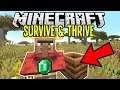 Changing a VILLAGER'S JOB for CRAZY EMERALDS | Minecraft Survival Let's Play Tutorial Ep 5