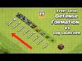 Every Level Defense Formation vs Log Launcher | Clash of Clans | COC