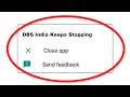 How To Fix DBS India Keeps Stopping Error Android & Ios - Fix DBS India App Not Open Problem