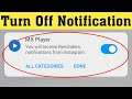 How To Turn OFF MX Player All Notifications Android & Ios || Disable MX Player Notifications