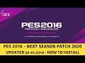 (PC) PES 16 - NEXT SEASON PATCH 2020 UPDATED (30.10.2019)