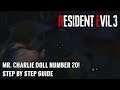 Resident Evil 3: Remake - Raccoon City Demo - Final Mr. Charlie Doll! 20/20 - Step By Step Guide!