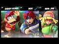 Super Smash Bros Ultimate Amiibo Fights – Request #20868 Diddy Kong vs Roy vs Min Min