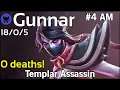 0 deaths! Gunnar [tt] plays Templar Assassin!!! Dota 2 7.21