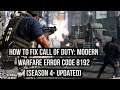 How to fix call of duty: Modern Warfare Error code 8192( Season 4- Update)