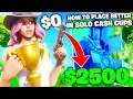 How To Make Money & Place Higher In Cash Cups! (Cash Cup End Games)